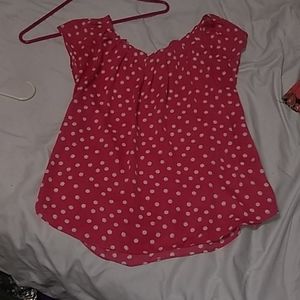 Warren Conrad polka dot shirt